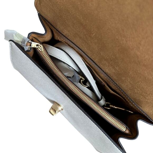 NWT Coach Tilly Top Handle Satchel Chalk - Picture 12 of 12